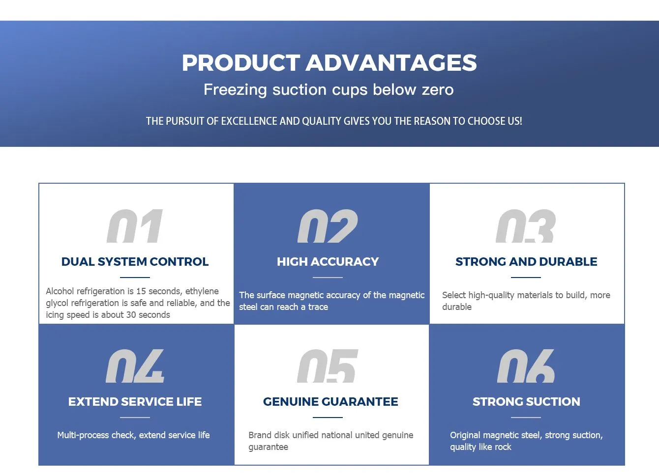 Freezing suction cups below zero 6001